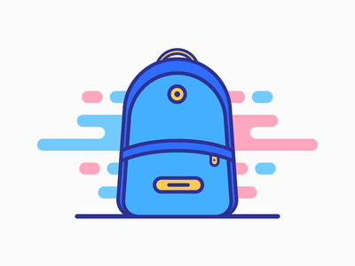 书包图标9(School Bag Icon 9)