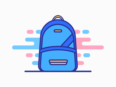 书包图标 7(School Bag Icon 7)