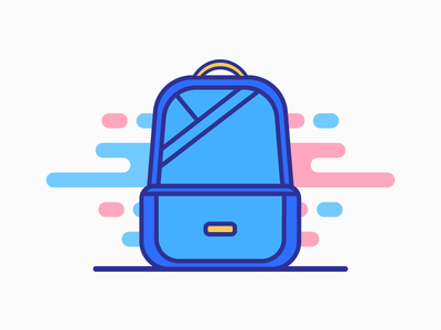 书包图标 6(School Bag Icon 6)