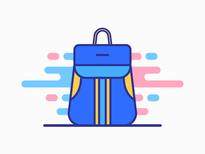 书包图标 5(School Bag Icon 5)