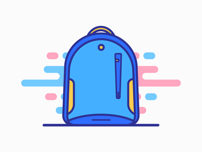书包图标 4(School Bag Icon 4)