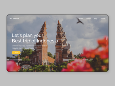 旅游 - 网站 UI 套件(Tourism - Website UI Kits)