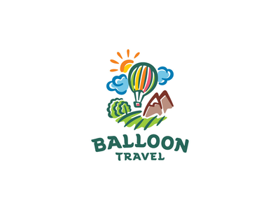 气球旅行标志设计(Ballon travel logo design)
