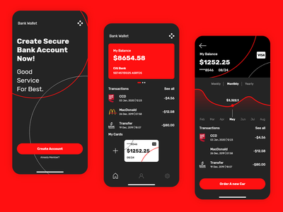 银行应用程序界面(Bank App UI)