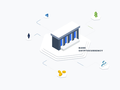 银行硬币等距插图(Bank Coin Isometric Illustration)