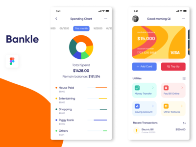 Bankle - UI 概念(Bankle - UI Concept)