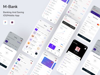 M-Bank : 银行和储蓄 iOS/移动应用程序(M-Bank : Banking And Saving iOS/Mobile App)