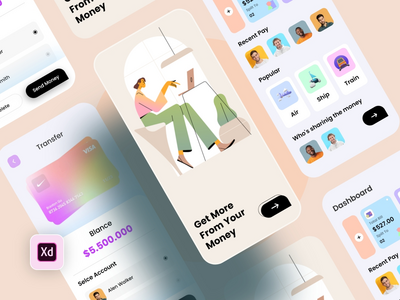 银行应用程序界面(Banking app UI)