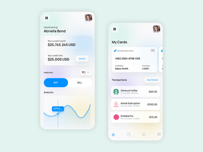 银行应用程序界面(Banking App UI)