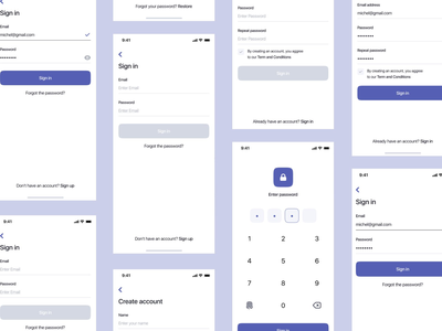 登录屏幕银行应用程序(Sign In Screen Banking App)
