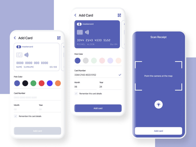 添加卡屏幕银行应用程序(Add Card Screen Banking App)