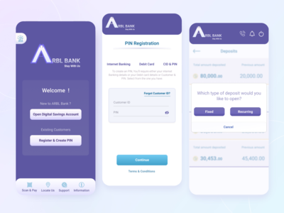 银行应用程序页面 v.2(Bank App pages v.2)