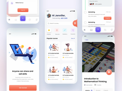 学习应用程序 ui 套件(Learning app ui kit)