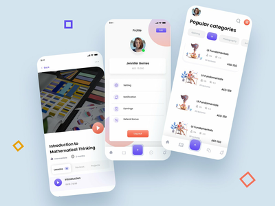 学习应用程序 ui 套件(Learning app ui kit)