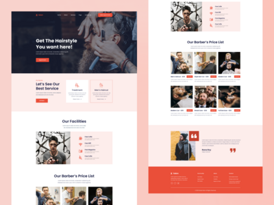 理发店登陆页面(Barbershop Landing Page)