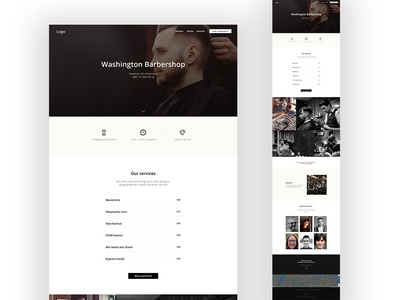 酒吧商店 UI 套件(Barbarshop UI KIT)