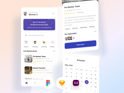 理发店移动应用程序(Barbershop Mobile App)