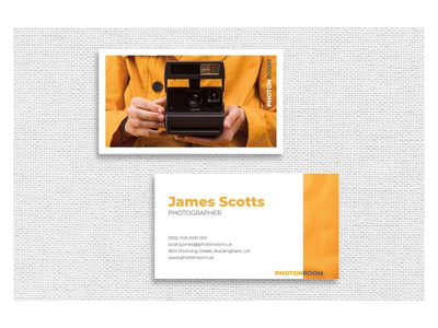 名片摄影师身份模板(Business Card Photographer Identity Template)
