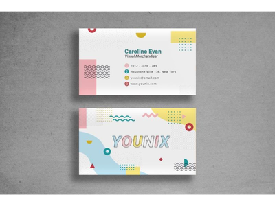 名片视觉设计师名片(Business Card Visual Designer Namecard)