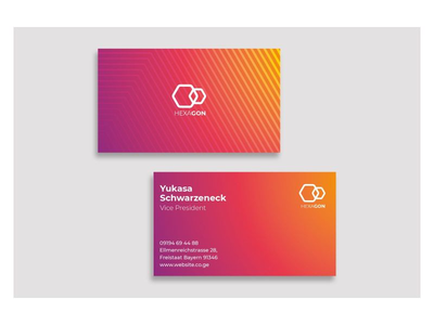 名片六角颜色分级(Business Card Hexagon Color Grading)