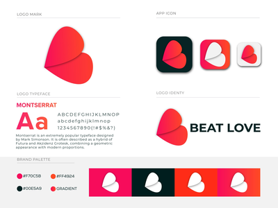 B Lettermark-Beat Love Logo Design-B Letter Logo(B Lettermark - Beat Love Logo Design - B Letter Logo)