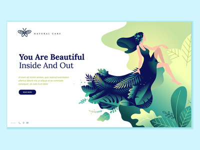 美女登陆页面(Beauty landing page)