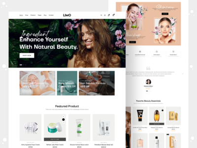 美容产品网站(Beauty Product Website)