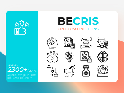 Becris 高级线图标(Becris Premium Line Icons)