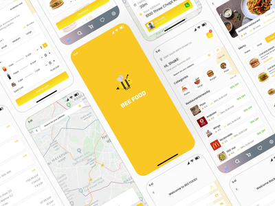 Bee Food-送餐移动应用(Bee Food-Food Delivery Mobile App)
