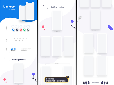 行为模板 1(Behance template 1)