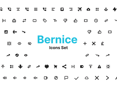 伯尼斯图标集(Bernice Icons Set)