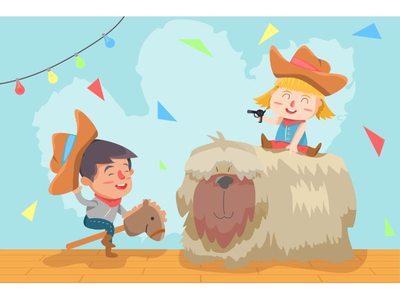 最好的朋友矢量图(Best Friend Vector Illustration)