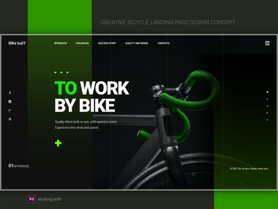 自行车登陆页面设计理念🚲(Bicycle landing page design concept 🚲)