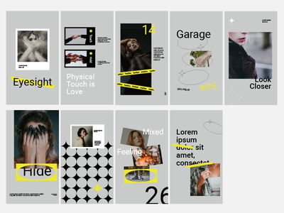 大字体黑色和黄色社交媒体肖像(Big Font Black and Yellow social media portrait)