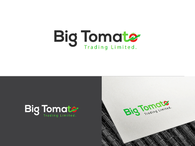 大番茄贸易公司标志(Big tomato trading company logo)