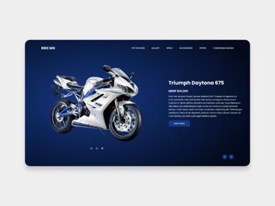 自行车商店网站 - 登陆页面(Bike shop web - Landing page)