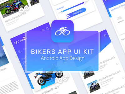 Bikers 应用程序 UI 套件 V2(Bikers App UI Kit V2)