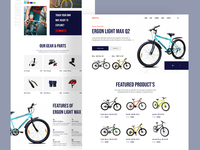 自行车商店登陆页面(Bicycle Store Landing Page)