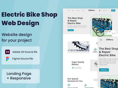 自行车店网站设计(Bike Shop Website Design)
