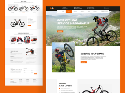 自行车商店登陆页面(Bike shop landing page)
