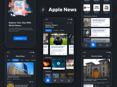Apple News 应用程序重新设计(Apple News Application ReDesign)