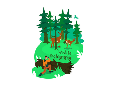 保护 2D 矢量网页横幅、海报(Conservation 2D vector web banner, poster)