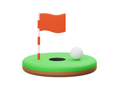 小鸟 3D 渲染插图(Birdie 3D Render Illustration)