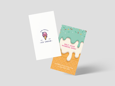 冰淇淋名片设计(Ice cream Business Card Design)