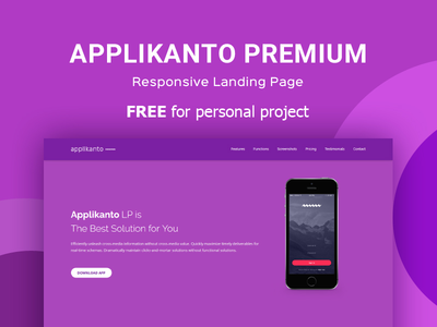 Applikanto – 高级登陆页面(Applikanto – Premium Landing Page)