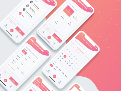 预约手机app设计(Appointment booking mobile app design)