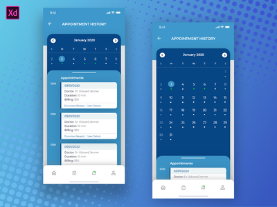 医疗/一般预约预约日历 UI(Medical / General Appointment booking calendar UI)