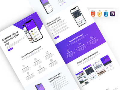 APPOY - 现代应用登陆页面模板(APPOY - Modern App Landing Page Template)