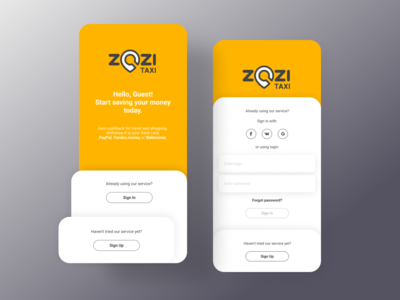 登录和注册屏幕🖐(Sign-in and Sign-up screens🖐)