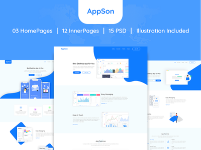 AppSon 应用登陆页面(AppSon App Landing Page)
